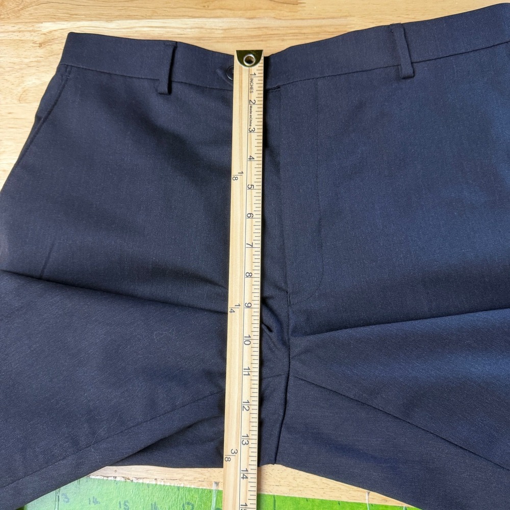 Jos. A. Bank 2-Piece Suit Mens 40R 33x31 Wool 2 Button Jacket Flat Front Black - Picture 15 of 16